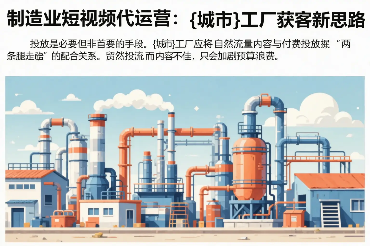 制造业短视频代运营:尼勒克工厂获客新思路
